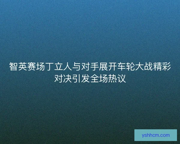 智英赛场丁立人与对手展开车轮大战精彩对决引发全场热议